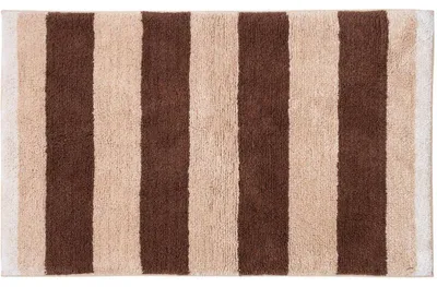 Image de Tapis de bain rayé - Coton - Multicolore - 50 x 80 cm