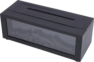 Imagen del producto de Humidificador de mesa con efecto de llama 3D, temporizador, funcionamiento silencioso, ideal para el dormitorio, simulación de aromaterapia, luz ambiental, para uso doméstico. Color:
