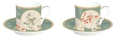 Produktbild von Domdekoracji Espressotassen Set Orientalmuster Keramik 75 ml