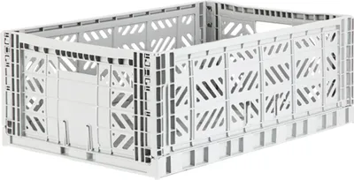 Produktbild von Aykasa Faltbox Klappbox LIGHT GREY hellgrau maxi