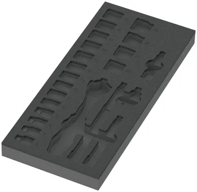 Produktbild von 9821 Schaumstoffeinlage 8000 B Zyklop Knarre 3/8" Set 1, ohne Werkzeug, 172 x 30 x 392 mm