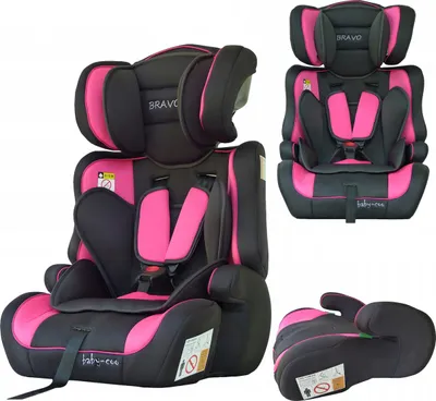 Produktbild von I-Size Bravo Autositz 9-36Kg Rosa, 5-Punkt-Gurtsystem, Verstellbar