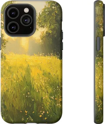 Produktbild von Sonnenbeschienene Wiese mit Wildblumen – Hülle Kompatibel mit iPhone 14 Pro Max