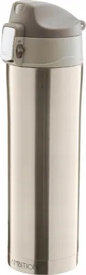 Image de Gobelet isotherme brillant or avec verrouillage