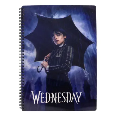 Produktbild von Wednesday Notizbuch mit 3D-Effekt Rain
