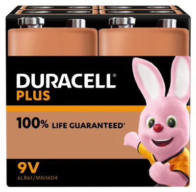 Produktbild von Duracell Batterie Plus NEW -9V  (MN1604/6LR61)          4St.