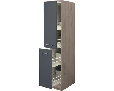 Obrázok produktu pre Potravinová skriňa Flex Well Tiago šírka 30x161 cm čadičová sivá