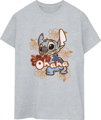 Produktbild von Disney - "Ohana" T-Shirt für Damen BI30222 (L) (Grau)