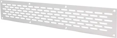Produktbild von Aluminium Lochblech 400x60mm F1 Lüftungsgitter Lochung 20x3mm silber eloxiert