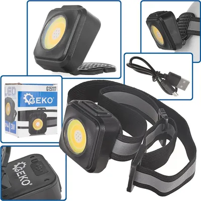 Immagine prodotto di Torcia lampada frontale con batteria a LED COB da 500mAh, 3w,500 lumen