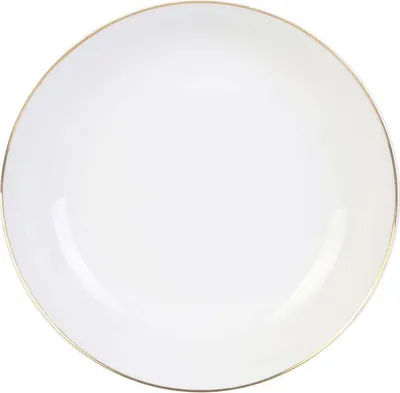 Image de 6 Assiette Creuse 21 Cm Blanche - Royal - Home Deco Factory - Cmp