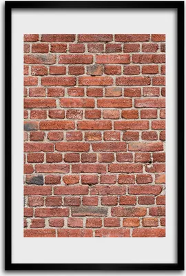 Produktbild von Bild - Bilderrahmen - 40 cm x 60 cm - MDF - Rahmen - Wandkunst - Backsteinmauer