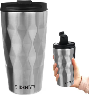 Zdjęcie produktu dla Orion kubek termiczny termos kolba stal nierdzewna 430 ml szczelny srebrny