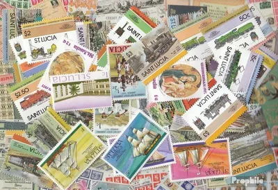 Produktbild von Briefmarken St. Lucia 1.000 verschiedene Marken