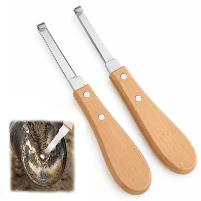 Hufmesser-Set 2 Stück 21,3 cm Edelstahl ergonomisch