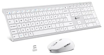 Obrázok produktu pre Bezdrôtová Bluetooth klávesnica a myš, duálny režim (Bluetooth + 2,4 G)