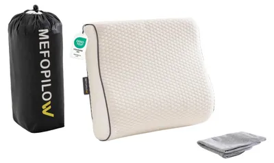 Immagine prodotto di Omgoods - Cuscino da viaggio in memory foam per il supporto del collo - Ideale per aereo e auto