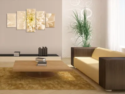 Produktbild von Akustikbild Blumen 200x100 cm Bilder Akustikschaum Hochleistungsschallabsorber Schallschutz Leinwand 5 tlg Wandbild Raumakustik Schalldämmung 030210-11