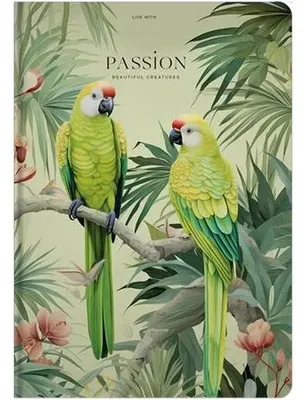 Obrázek produktu pro Zápisník "Live with Passion", A4, čtverečkovaný, 80 listů, SHKOLYARYK A4-IC-080-7033K