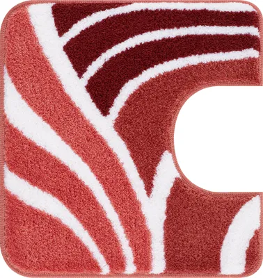 Produktbild von Kleine Wolke Badteppich Flame Marsala 55x 55 cm WC-Vorleger mit Ausschnitt