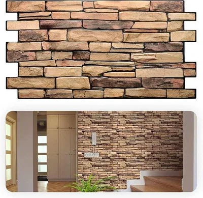 Produktbild von Famanu 3D-Wandpaneele 4,9 m²/10 Stück - PVC-Wandbekleidung