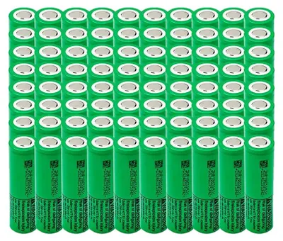 Productafbeelding van Lithiumbatterij, 3500 mAh capaciteit, 25A ontlaadvermogen, MJ1-80 stuks