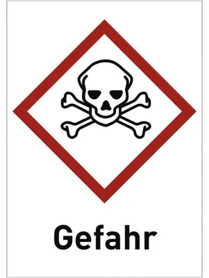 Produktbild von Dreifke® Aufkleber Akute Toxizität (GHS 06) Gefahr, Folie, 52x74 mm, 10 Stück...
