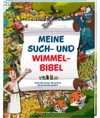 Produktbild von Meine Such- und Wimmelbibel. Finde die Person, die nicht in die Geschichte gehört! Ein kunterbuntes Wimmelbuch zu den schönsten Bibel-Geschichten für Kinder. Mit spannenden Such-Rätselaufgaben