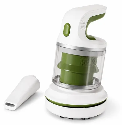 Produktbild von Tischstaubsauger Mini für Büro, USB Akku Staubsauger für Tastatur und Schreibtisch, kompakter Handstaubsauger mit Bürste und Fugendüse