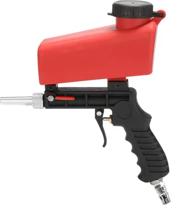 Image de machine de sablage à air comprimé pour ABS 1/4'' 90psi Débit ajustable Sableuse à main Spray Polissage Enlèvement de la rouille