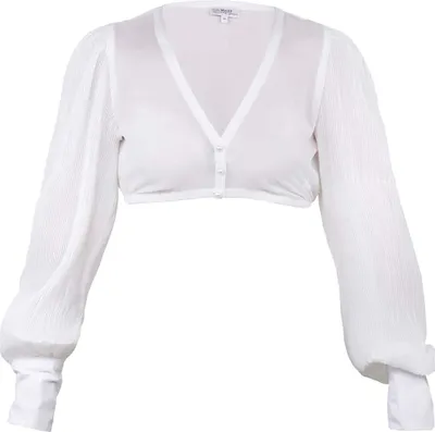 Produktbild von Dirndlbluse Oberreute Langarm weiß 36