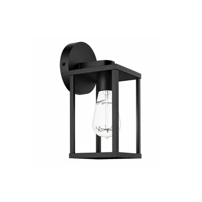 Produktbild von MasterLED Außenwandleuchte Lidio-2 E27 IP54 Schwarz Aluminium Glas
