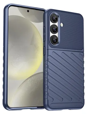 Obrázek produktu pro Pro Samsung Galaxy S25 5G – nárazuvzdorné pouzdro na mobilní telefon Thunderbolt z TPU, modré