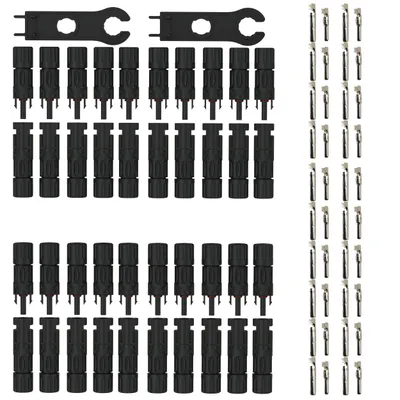 Produktbild von 20 Paar AUPROTEC Solarstecker PV Verbinder Solarkabel 2,5 - 6mm² Kabelstecker Set Männlich/Weiblich Photovoltaik Steckverbinder Solarpanel Stecker