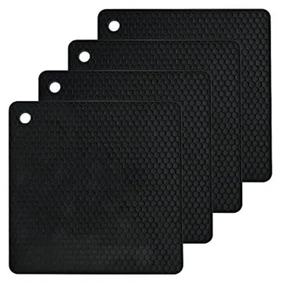 Productafbeelding van Set van 4 Siliconen Onderzetters 19,8 x 17,5 cm