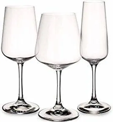 Productafbeelding van Villeroy & Boch Ovid, Transparant, Kristal, Puur, Rond, 12 stuks, Ovid