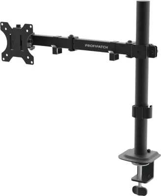 Produktbild von ProfiPatch Monitor Halterung 1 Monitor, arm für VESA 75x75,100x100 Schwenkbar und Neigbar 10-32 Zoll feste Montage bis 10kg schwarz