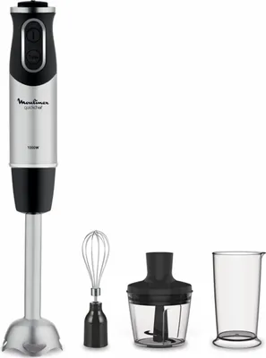 Obrázek produktu pro Moulinex DD6558, Ponorný mixér, 0,8 l, Pulzní spínač, 1000 W, Nerezová ocel, Černá