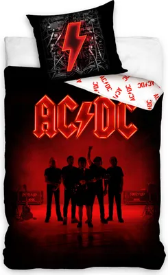 Produktbild von AC/DC 2-teiliges Bettwäsche-Set 160 x 200 cm mit Kissenbezug 70 x 80 cm