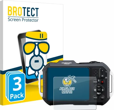 Produktbild von 3x BROTECT Entspiegelungs Schutzglas für Ricoh Pentax WG-1000 Schutzfolie Panzer Folie Glas Display Schutz matt