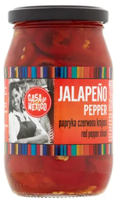 Zdjęcie produktu dla Casa de Mexico Papryka jalapeno czerwona krojona 340 g