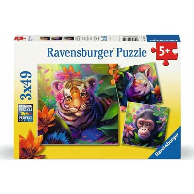 Image de Ravensburger Jungle Babies puzzle, 3x49pcs.