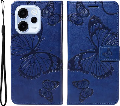 Produktbild von OPPO Reno15 F Hülle - Coverup Schmetterlinge Klapphülle - Blau