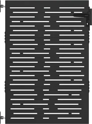 Obrázek produktu pro vidaXL Zahradní brána černá 85 x 150 cm Práškově lakovaná ocel