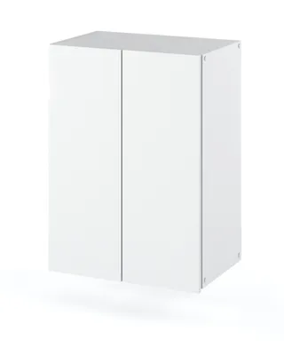 Produktbild von STIV Möbel | Badhängeschrank Weiß Matt 40x60x25 cm | 2 Ablagen | Hochschrank Wandmontage | Schmaler Hängeschrank Bad