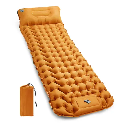 Produktbild von Isomatte, Isomatten Camping, Isomatte Outdoor, Dicke Ultraleicht Isomatte Ultraleicht mit Kissen Selbstaufblare Schlafmatte, wasserdichte & Faltbare