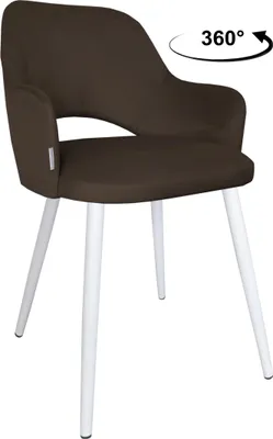 Produktbild von Drehstuhl Milano, weißer Fuß, Modell MG05