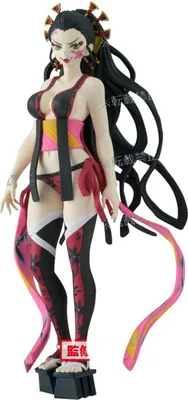 A full-body shot of a female anime figurine in a stylized outfit, standing on a black base.