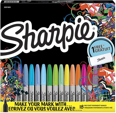 Obrázek produktu pro SHARPIE Fine Point, sada 18ks + pouzdro