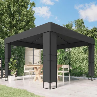 Produktbild von Pavillon mit Doppeldach 3 x 3 m Anthrazit